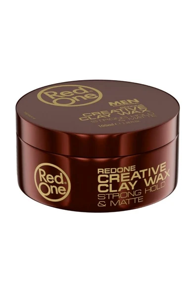 Red One Creative Clay Hair Wax Mat Görünüm Güçlü Tutuş Muhteşem Stiller 100 ml ürün görseli