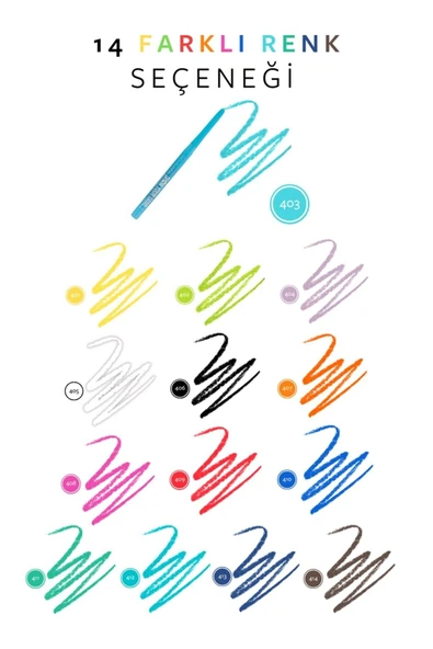 SHOW BY PASTEL Show Your Game Waterproof Gel Eye Pencil - Suya Dayanıklı Jel Göz Kalemi 403 0.28 G - Resim 3