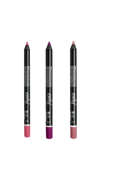 EMILY EMİLY 3'LÜ DUDAK KALEMİ NO: 201-215-217 ürün görseli 1
