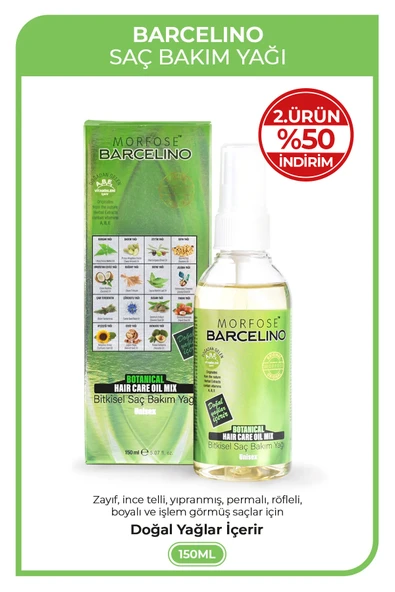 MORFOSE Barcelino Saç Bakım Yağı 150 ml ürün görseli 1