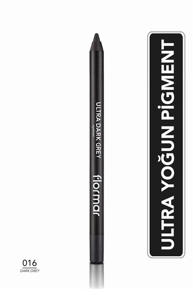 FLORMAR Koyu Gri Göz Kalemi Ultra Dark Grey Eyeliner ürün görseli 1