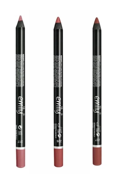 GOLDEN ROSE Emily Dudak Kalemi 3'lü No:217-226-227 ürün görseli