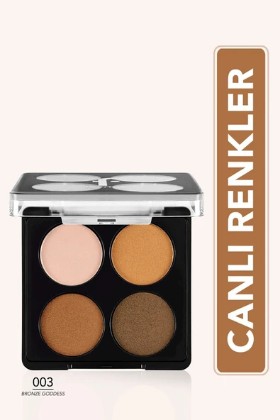 FLORMAR Mat & Işıltılı Far Paleti - Color Eyeshadow Palette - 003 Bronze Goddess - 8682536051170 ürün görseli