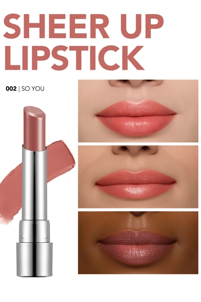 FLORMAR Nemlendirici Parlak Ruj (Ten) - Sheer Up Lipstick New - 002 So You - 8682536012003 - Resim 2