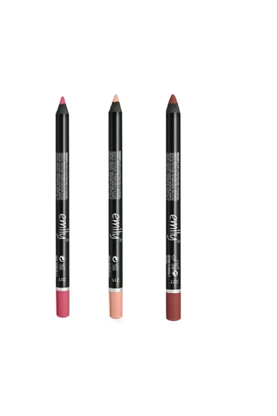 EMILY EMİLY 3'LÜ DUDAK KALEMİ NO: 201-211-227 ürün görseli