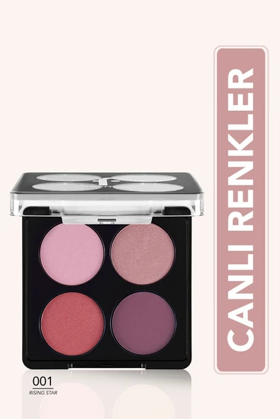 FLORMAR Mat & Işıltılı Far Paleti - Color Eyeshadow Palette - 001 Rising Star- 8682536051156 ürün görseli