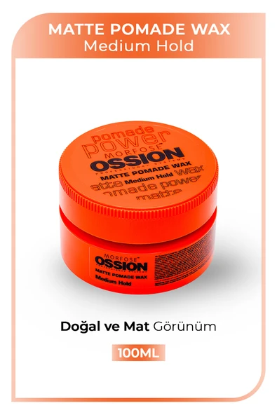 OSSİON Wax 100 Ml Matte Pomade ürün görseli