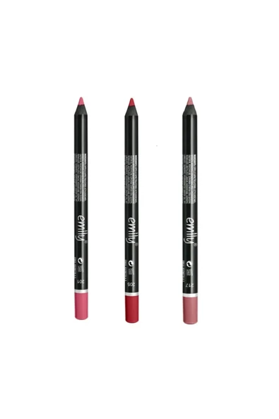 EMILY 3'LÜ DUDAK KALEMİ NO: 201-205-217 ürün görseli 1