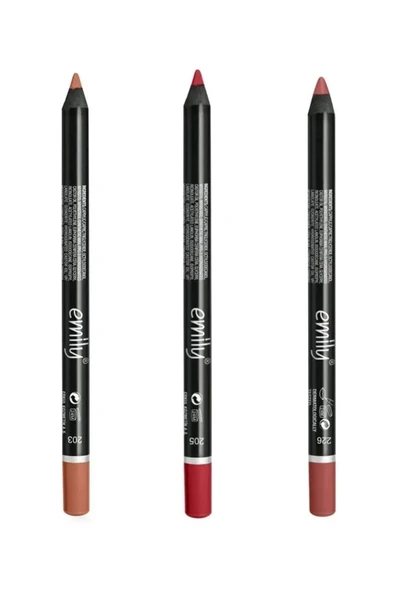 GOLDEN ROSE Emily Dudak Kalemi 3'lü No: 203-205-226 ürün görseli 1