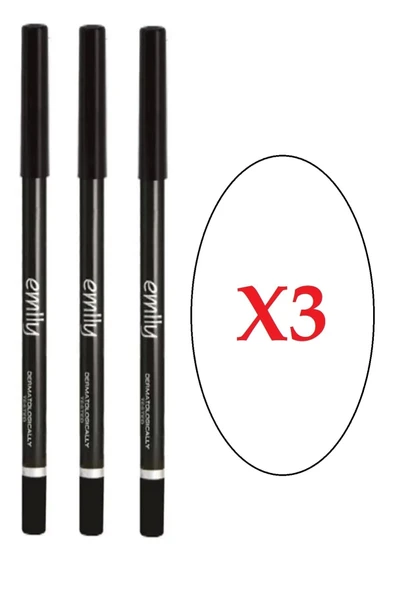 EMILY Göz Kalemi Siyah No: 101 X 3 Adet ürün görseli 1