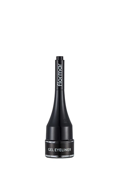 FLORMAR Özel Fırça Başlıklı Yoğun Pigmentli Mat Jel Eyeliner-gel Eyeliner-001 Gel Black-8690604591879 - Resim 3