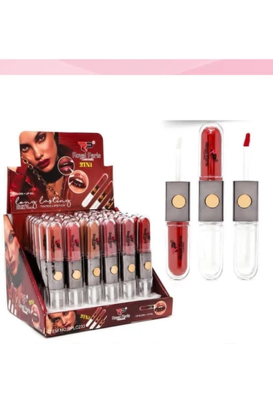 ROYAL PARİS Lip Gloss & Oil -Kalıcı parlak Ruj-Çift Taraflı No:4 - Resim 3