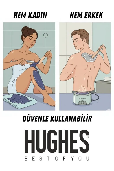 Hughes Profesyonel Kalıp Ağda 500 Ml Azulen Yeşil - Resim 3