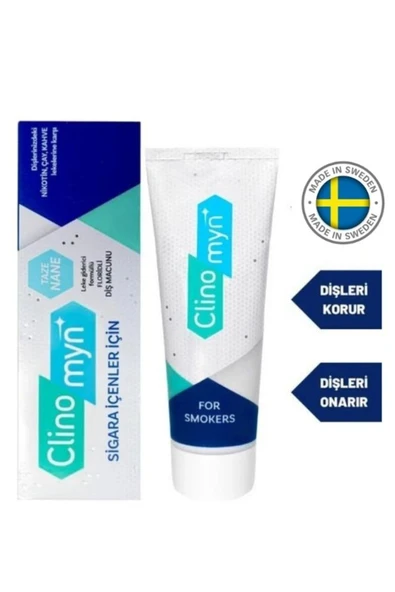 CLİNOMYN Smokers Sigara Içenler Için Diş Beyazlatan Diş Macunu 75 ml - Resim 2