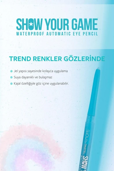 SHOW BY PASTEL Show Your Game Waterproof Gel Eye Pencil - Suya Dayanıklı Jel Göz Kalemi 403 0.28 G - Resim 4