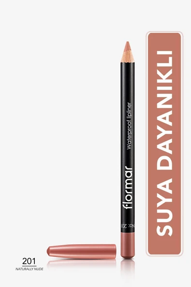 FLORMAR Suya Dayanıklı Dudak Kalemi - Waterproof Lipliner (Nude) - 201 NTRLLY NUDE - 8690604111015 ürün görseli