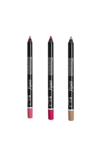 EMILY 3'LÜ DUDAK KALEMİ NO: 201-206-208 ürün görseli