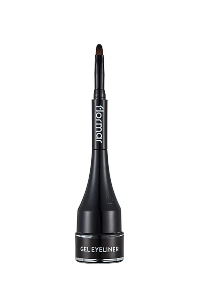 FLORMAR Özel Fırça Başlıklı Yoğun Pigmentli Mat Jel Eyeliner-gel Eyeliner-001 Gel Black-8690604591879 - Resim 2