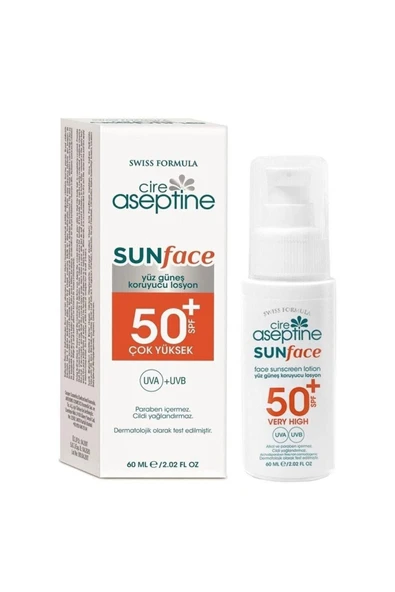 CIRE ASEPTINE Günes Yüz Losyon Spf50 60ml ürün görseli