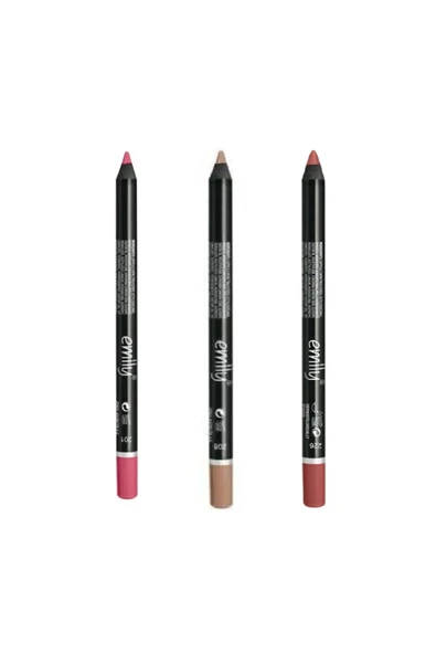 EMILY EMİLY 3'LÜ DUDAK KALEMİ NO: 201-208-226 ürün görseli