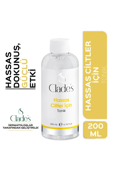 CLADE'S Hassas Ciltler Için Yüz Temizleyici Tonik 200 ml ürün görseli 1
