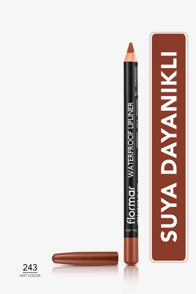 FLORMAR Waterproof Lipliner - Suya Dayanıklı Dudak Kalemi No:243 Hot Cocoa 1.14 g 8690604567584 ürün görseli 1