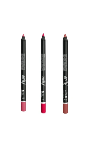 EMILY EMİLY 3'LÜ DUDAK KALEMİ NO: 201-207-226 ürün görseli