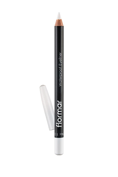 FLORMAR Suya Dayanıklı Mat Göz Kalemi (BEYAZ) - Waterproof Eyeliner - 113 Pure White - 8690604109135 - Resim 2