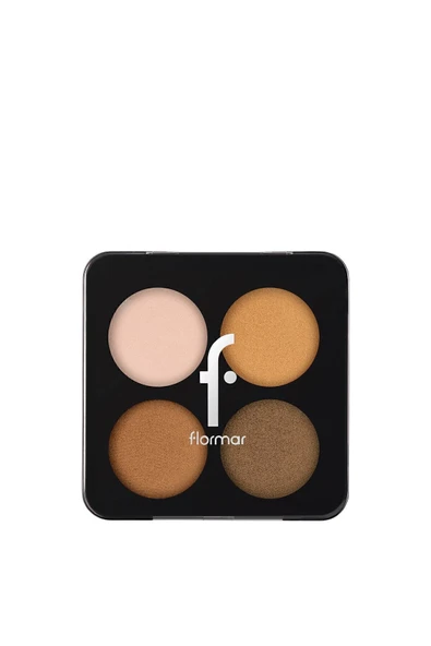 FLORMAR Mat & Işıltılı Far Paleti - Color Eyeshadow Palette - 003 Bronze Goddess - 8682536051170 - Resim 2