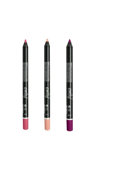 EMILY EMİLY 3'LÜ DUDAK KALEMİ NO: 201-211-215 ürün görseli
