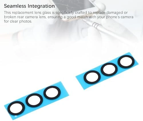 SAMSUNG  Galaxy Z Fold 6 Arka Kamera Lens Camı Değiştirme Kiti, Telefon Yapışkanlı F956, Lens Camı Onarım - Resim 7