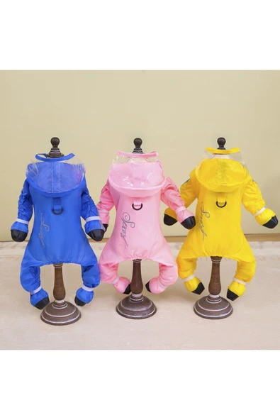 CAZEO Köpek Su Geçirmez Tulum – Pati Çoraplı – Yağmurluk & Kışlık - Resim 5