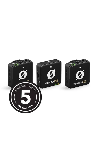 Rode Wireless ME Dual Kompakt Kablosuz İkili Yaka Mikrofonu (Siyah) - Distribütör Garantili ürün görseli
