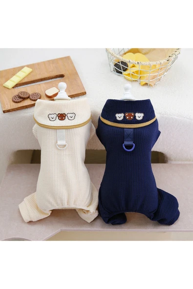 CAZEO Köpek Kıyafeti - Rahat Kumaş - Tulum - Resim 2