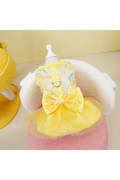 CAZEO Köpek Elbisesi - Pul İşlemeli - Tül Etekli ürün görseli