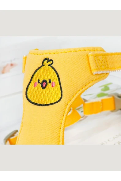 CAZEO Çizgi Karakterli Pet Göğüs Tasması & Kayış | M - L Beden | Mix Renk - Resim 5