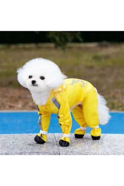 CAZEO Köpek Su Geçirmez Tulum – Pati Çoraplı – Yağmurluk & Kışlık ürün görseli
