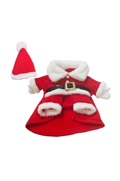 CAZEO Köpek Yılbaşı Kostüm – Kırmızı – S Beden - Resim 2