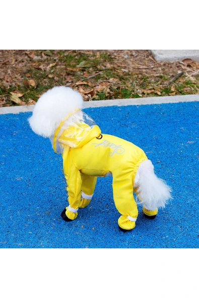 CAZEO Köpek Su Geçirmez Tulum – Pati Çoraplı – Yağmurluk & Kışlık - Resim 2