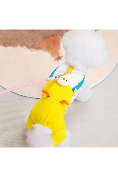 CAZEO Köpek Tulum - Civciv Desenli – Sarı - Resim 3