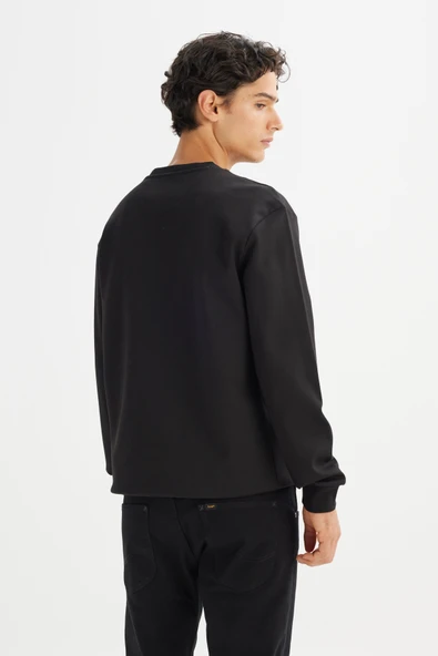 Regular Fit Normal Kesim Bisikler Yaka Sweatshirt Lee - Resim 3