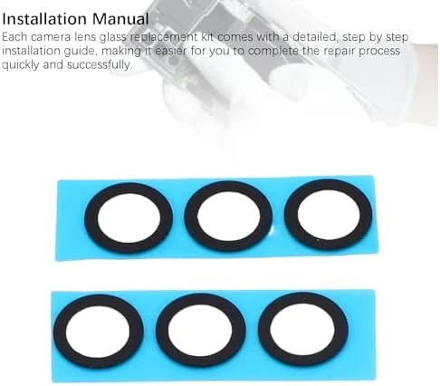 SAMSUNG  Galaxy Z Fold 6 Arka Kamera Lens Camı Değiştirme Kiti, Telefon Yapışkanlı F956, Lens Camı Onarım - Resim 8
