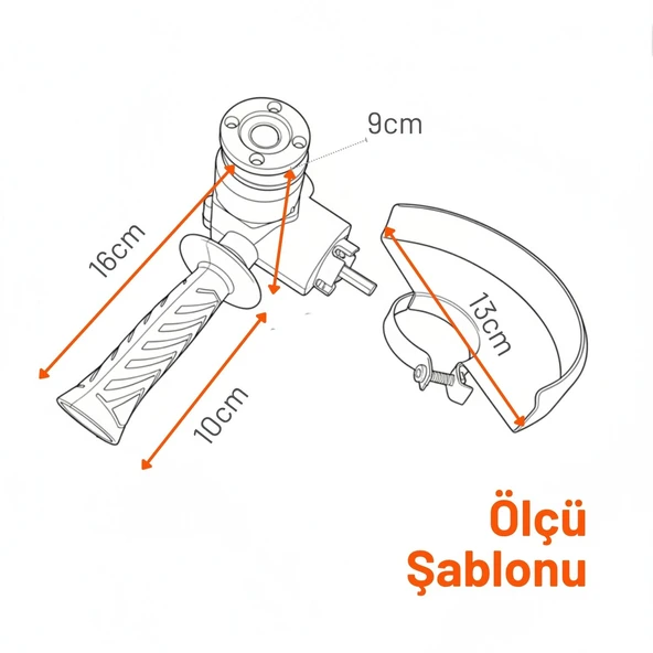 Matkap Uyumlu Siyah 115 mm Sert Plastik Çok Amaçlı Taşlama Disk Aparatı Seti Sunta Testeresi - Resim 4