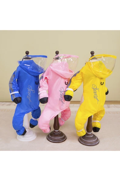 CAZEO Köpek Su Geçirmez Tulum – Pati Çoraplı – Yağmurluk & Kışlık - Resim 4