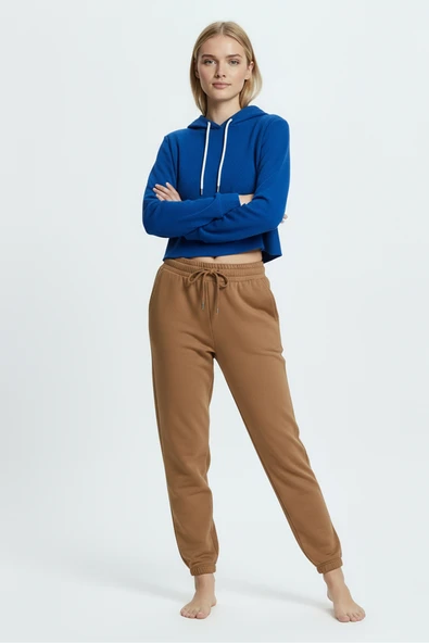 Bravie Jogger Paça Eşofman Altı Hardal 3013