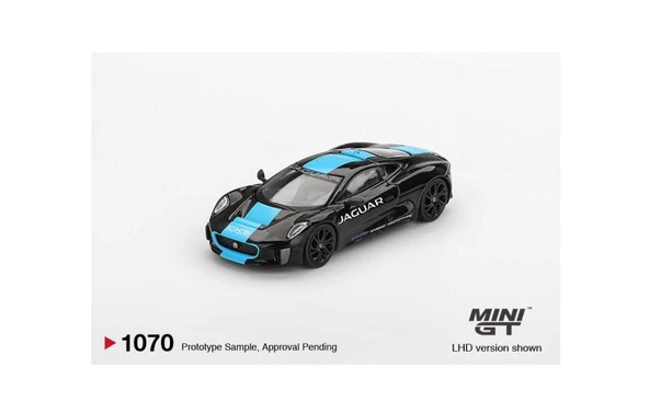 Mini GT 1070 Jaguar C-X75 Black 1/64 Model Araba ürün görseli 1