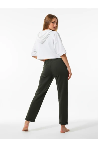 Bravie Duble Paça Eşofman Altı Haki 2629 - 4