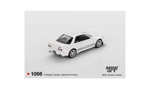 Mini GT 1066 Nissan Skyline GT-R (R32) VeilSide Combat C-I White 1/64 Model Araba - Resim 2