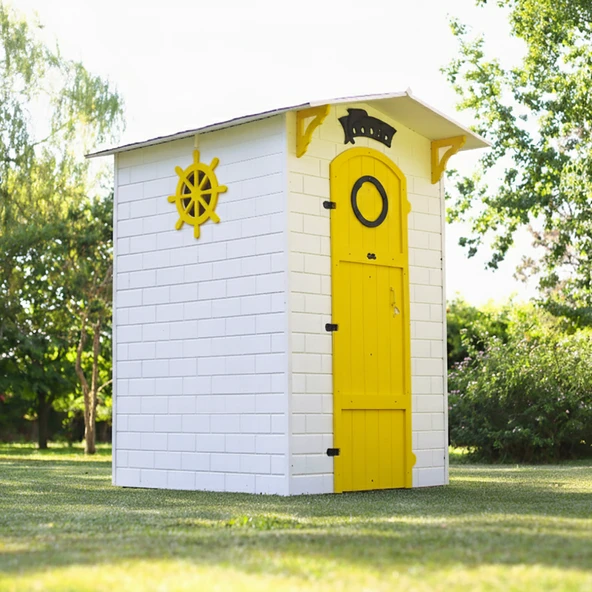MANDU Ahşap Soyunma Kabini XL SARI ürün görseli 1