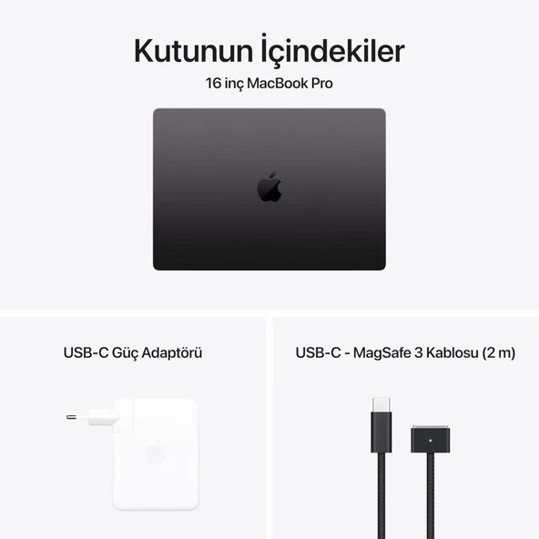 MacBook Pro M4 Max 48 GB 1 TB SSD 16.2" MX313TU/A Uzay Siyahı Outlet (Açıklamayı Okuyunuz) - Resim 3